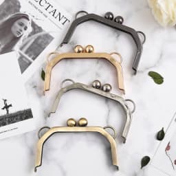 14CM No Hole Screw ear Purse Frame Bead Kiss Clasp DIY Coin Purse Accessories
