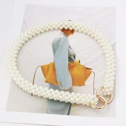 Pearl Bag Strap Shoulder Bag Chain Bag Chain Bags Straps Replacement Handles Purse Belts Beaded Handbag Belt Bags Accessories