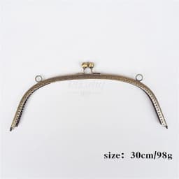 30CM 25CM Thicken Purse DIY Sewing Big Coin Purse Bronze Square Purse Frame Kiss Clasp For Bag Accessory