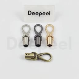 2/4/10Pcs Deepeel 11mm Metal Cap Clasp Bags Handbag Handle Strap Cords Buckle Hooks Connector Bag Hanger Hardware Accessories