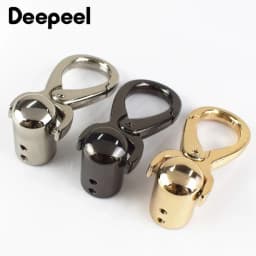 2/4/10Pcs Deepeel 11mm Metal Cap Clasp Bags Handbag Handle Strap Cords Buckle Hooks Connector Bag Hanger Hardware Accessories