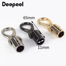 2/4/10Pcs Deepeel 11mm Metal Cap Clasp Bags Handbag Handle Strap Cords Buckle Hooks Connector Bag Hanger Hardware Accessories