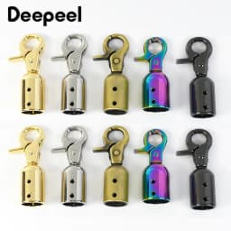 2/4/10Pcs Deepeel 13mm Metal Screw Buckles Handbag Chain Connect Bell Hanger Straps Stopper Snap Hook DIY Hardware Accessories