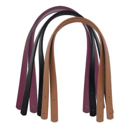 1Pair 60cm Leather Handles Durable Shoulder Bags Detachable Belt Women Rivet Handle DIY Handmade Replacement Handbag Strap