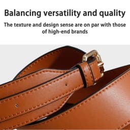 EverToner Fashion Leather Bag Straps Long Adjustable Leather Bag Strap Replacing Underarm Shoulder Straps Bag Accessory