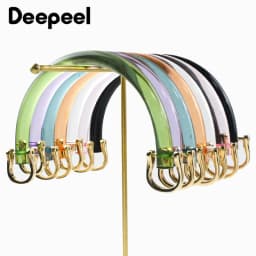 2/4Pcs U-shaped Plastic Bag Handle Acrylic Transparent Purse Frame Kiss Clasp Women Handbag Woven-bag Replace Bags Accessories
