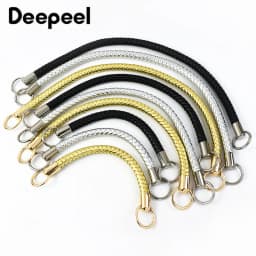 2Pcs Deepeel 25/40/50cm Fashion Leather PU Woven Bags Handle Women's Shoulder Bag Handbag Strap Purse DIY Replace Accessories