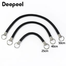 2Pcs Deepeel 25/40/50cm Fashion Leather PU Woven Bags Handle Women's Shoulder Bag Handbag Strap Purse DIY Replace Accessories