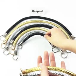 2Pcs Deepeel 25/40/50cm Fashion Leather PU Woven Bags Handle Women's Shoulder Bag Handbag Strap Purse DIY Replace Accessories
