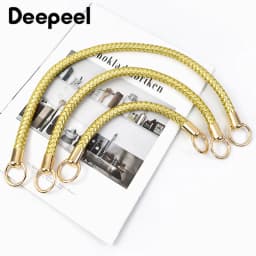 2Pcs Deepeel 25/40/50cm Fashion Leather PU Woven Bags Handle Women's Shoulder Bag Handbag Strap Purse DIY Replace Accessories