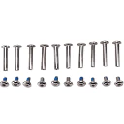 10Pcs Skates Screws Roller Skates Parts Axle Male & Female Screws for Child Kid Adult Free Skating Inline Skates Wheel Silver