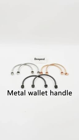 1-5Pcs Deepeel Metal Bag Handles DIY Handbags Shoulder Bags Purse Hardware Accessories Purses Frame Round Hanging Buckle