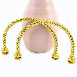1-5Pcs Deepeel Metal Bag Handles DIY Handbags Shoulder Bags Purse Hardware Accessories Purses Frame Round Hanging Buckle