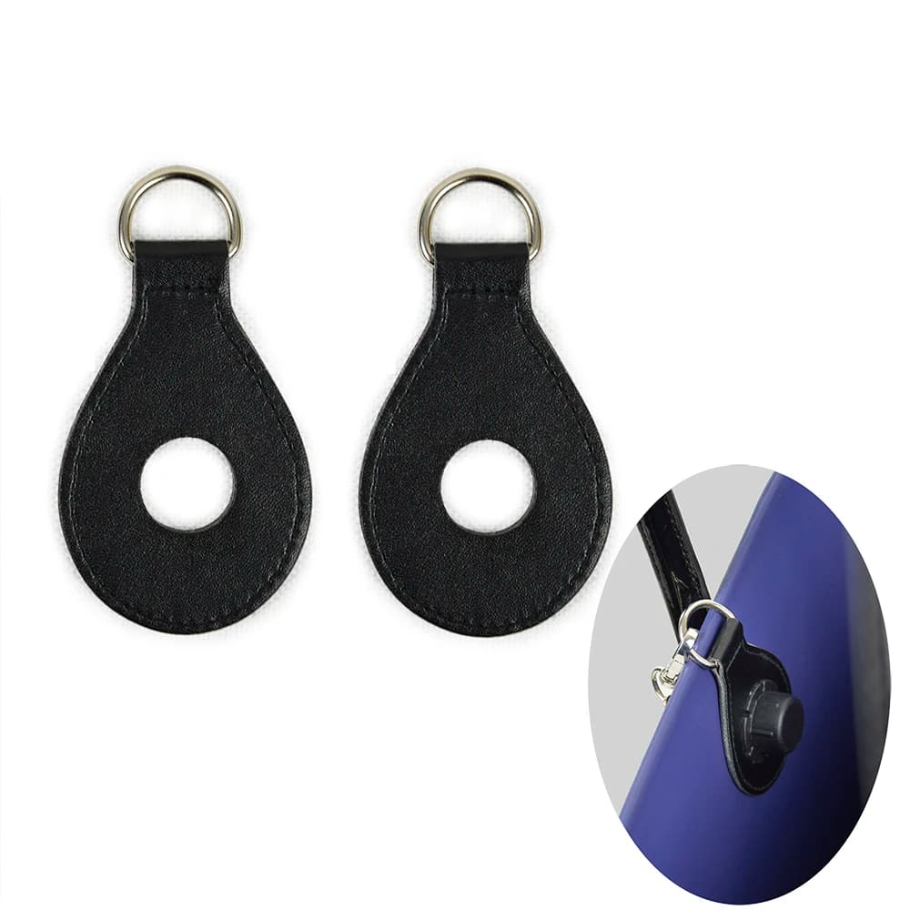 TANQU New 1 Pair 2 Pc PU Leather Drop Shaped Attachment with Holes for Obag Shoulder Strap for O Bag Handbag Women Bag