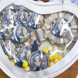 Italife Ita Bag Pins Anime Badge Holder for 58mm Pins Handmade Silk Metal Badge Decoration for Ita Bags Accessorie Classic H304