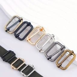 5pcs Metal Roller Buckle Ring for Belt Bags DIY Accessories Pin Buckle Multi-Purpose Webbing Slider for Strap Rectangle Buckle