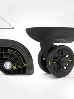 Silent Universal Wheel Repair for Travel Suitcase Replacement Luggage Wheels Red Hawk LH Run Wheel A57 Bumper Wheel F26