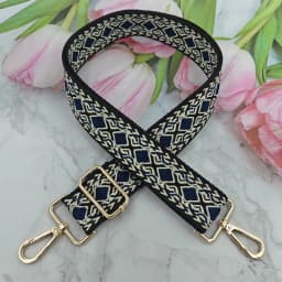 Retro Diamond Shoulder Strap, Fashionable and Adjustable Crossbody Bag Strap, Replaceable Luggage Accessories