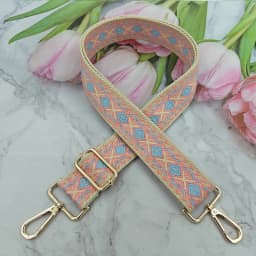 Retro Diamond Shoulder Strap, Fashionable and Adjustable Crossbody Bag Strap, Replaceable Luggage Accessories