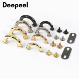 10Pcs Deepeel 14/17mm Metal Bag Arch Bridge D Ring Buckle Strap Hook DIY Handbag Hardware Belt Leather Repair Accessories
