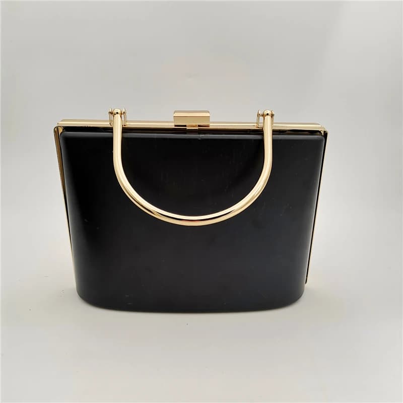 One Piece Box Frame Craft Accessories Boston Bag Material Bag DIY Bag Parts Metal Box Case Vintage Women Clutch Accessories