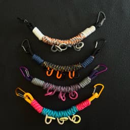 Outdoor Tactical DIY Modification Hand-woven Paracord Backpack Hanging Rope Multifunction Bag Strap Lanyard Accessories