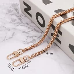 1Pc Deepeel 100/120cm Metal Bags Chain for Crossbody Handbag Shoulder Straps Wallet Handle DIY Replacement Bag Accessories