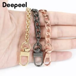 1Pc Deepeel 100/120cm Metal Bags Chain for Crossbody Handbag Shoulder Straps Wallet Handle DIY Replacement Bag Accessories