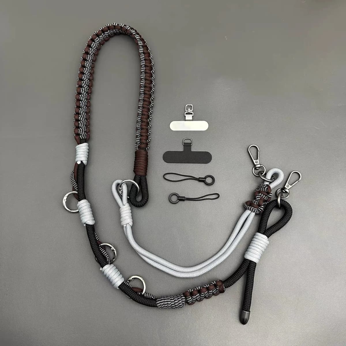Multi-purpose Outdoor DIY Hand Braided Camera Phone Lanyard Tactical Adjustable Replacement Bag Strap Accessories