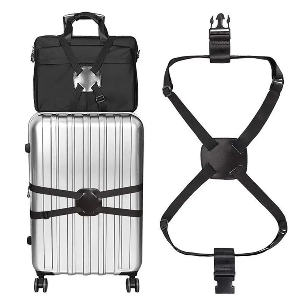 1Pcs Luggage Binding Belt Multifunctional Cross Packing Strap Suitcase Binding Belts Luggage Bag Fixing Straps Elastic Cord