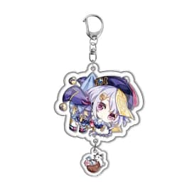 Genshin Impact Raiden Nahida Keqing Klee Lumine Cartoon Keychain Acrylic Keyring Boys Girls Bag Tag