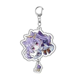Genshin Impact Raiden Nahida Keqing Klee Lumine Cartoon Keychain Acrylic Keyring Boys Girls Bag Tag