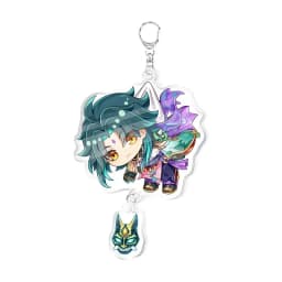 Genshin Impact Raiden Nahida Keqing Klee Lumine Cartoon Keychain Acrylic Keyring Boys Girls Bag Tag
