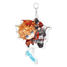 Genshin Impact Raiden Nahida Keqing Klee Lumine Cartoon Keychain Acrylic Keyring Boys Girls Bag Tag