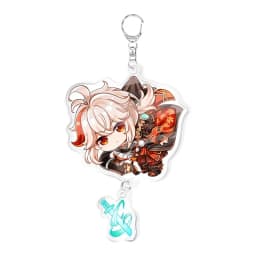 Genshin Impact Raiden Nahida Keqing Klee Lumine Cartoon Keychain Acrylic Keyring Boys Girls Bag Tag