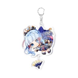 Genshin Impact Raiden Nahida Keqing Klee Lumine Cartoon Keychain Acrylic Keyring Boys Girls Bag Tag