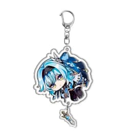 Genshin Impact Raiden Nahida Keqing Klee Lumine Cartoon Keychain Acrylic Keyring Boys Girls Bag Tag