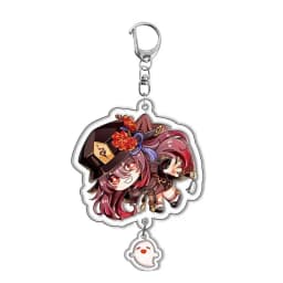 Genshin Impact Raiden Nahida Keqing Klee Lumine Cartoon Keychain Acrylic Keyring Boys Girls Bag Tag