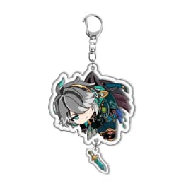 Genshin Impact Raiden Nahida Keqing Klee Lumine Cartoon Keychain Acrylic Keyring Boys Girls Bag Tag