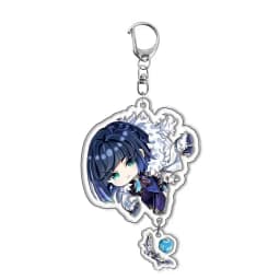 Genshin Impact Raiden Nahida Keqing Klee Lumine Cartoon Keychain Acrylic Keyring Boys Girls Bag Tag
