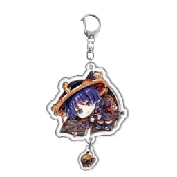 Genshin Impact Raiden Nahida Keqing Klee Lumine Cartoon Keychain Acrylic Keyring Boys Girls Bag Tag
