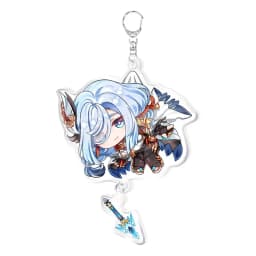 Genshin Impact Raiden Nahida Keqing Klee Lumine Cartoon Keychain Acrylic Keyring Boys Girls Bag Tag