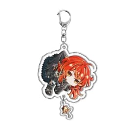 Genshin Impact Raiden Nahida Keqing Klee Lumine Cartoon Keychain Acrylic Keyring Boys Girls Bag Tag