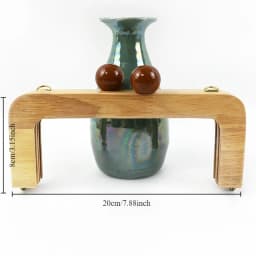 1Pc Deepeel Fashion Solid Wood Bags Handles Bag Closure Sewing Brackets Kiss Clasp DIY Handmade Luggage Hardware Accessories