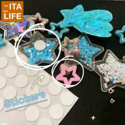 Italife White Round Soft Tape Ita Bag Decoration Insert Decorative Accessories Women ItaBag Display Pins Badges H331