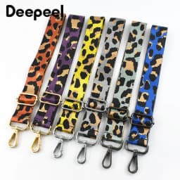 1Pc Deepeel 38mm Women Jacquard Bag Belts Leopard Shoulder Crossbody Straps Adjustable Webbing Strap DIY Bags Accessories