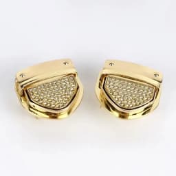 1/2Pcs Deepee Fashion Gold Metal Lock Clasp Turn Twist Locks Closure Snap Clip Buckles DIY Bag Purse Hardware Repair Accessories