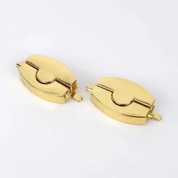 1/2Pcs Deepee Fashion Gold Metal Lock Clasp Turn Twist Locks Closure Snap Clip Buckles DIY Bag Purse Hardware Repair Accessories