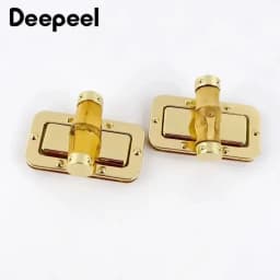 1/2Pcs Deepee Fashion Gold Metal Lock Clasp Turn Twist Locks Closure Snap Clip Buckles DIY Bag Purse Hardware Repair Accessories