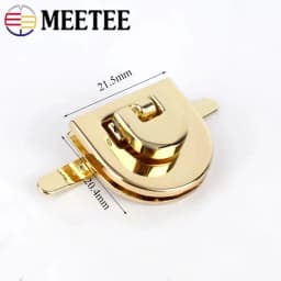 1/2Pcs Deepee Fashion Gold Metal Lock Clasp Turn Twist Locks Closure Snap Clip Buckles DIY Bag Purse Hardware Repair Accessories